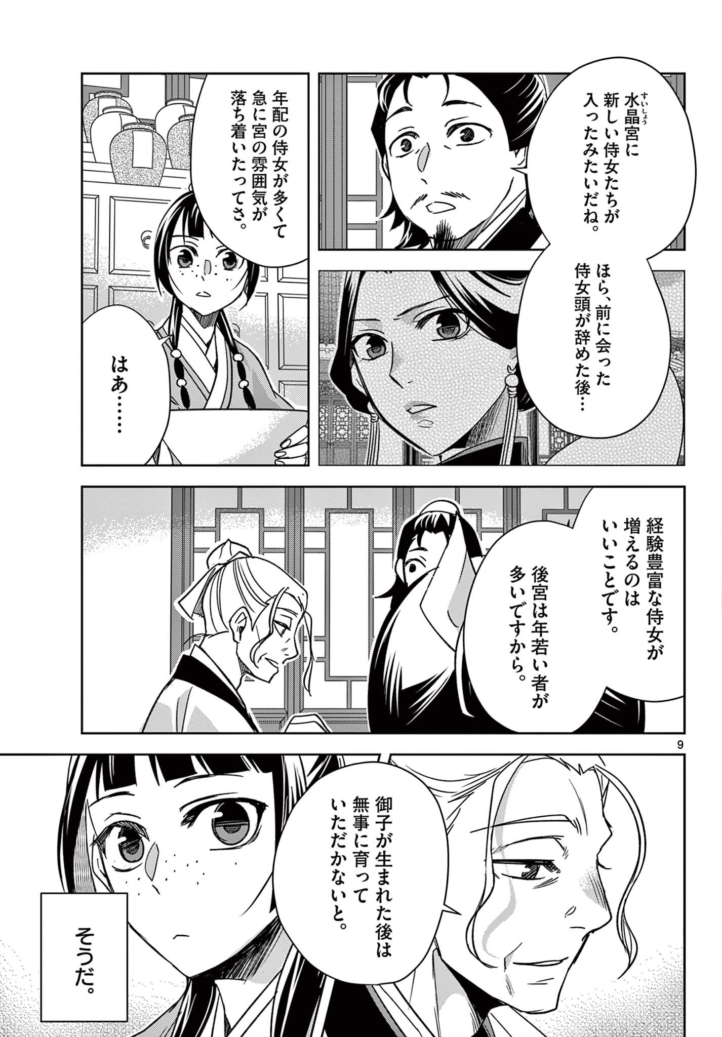 薬屋のひとりごと～猫猫の後宮謎解き手帳～ The Apothecarys Monologue (KURATA Minoji) 第59.1話 - Page 9