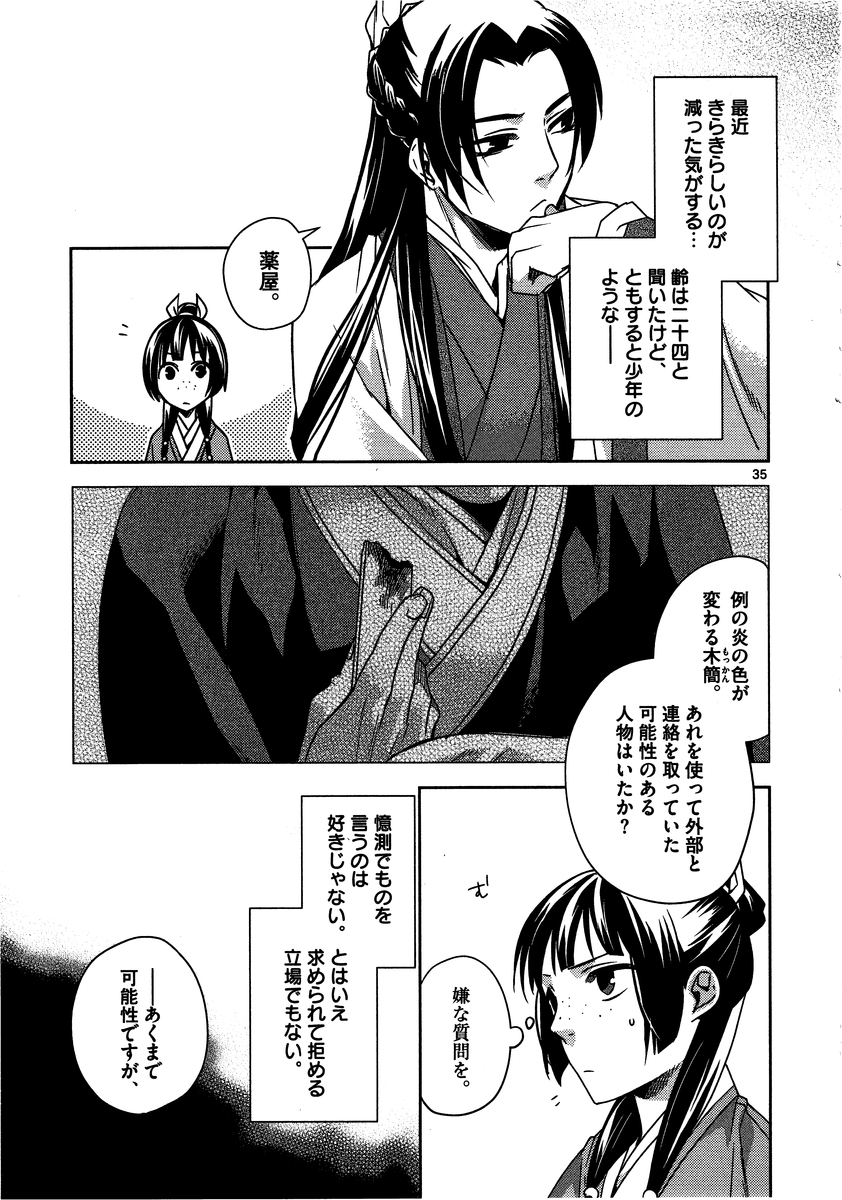 薬屋のひとりごと (KURATA Mi 第10話 - Page 35