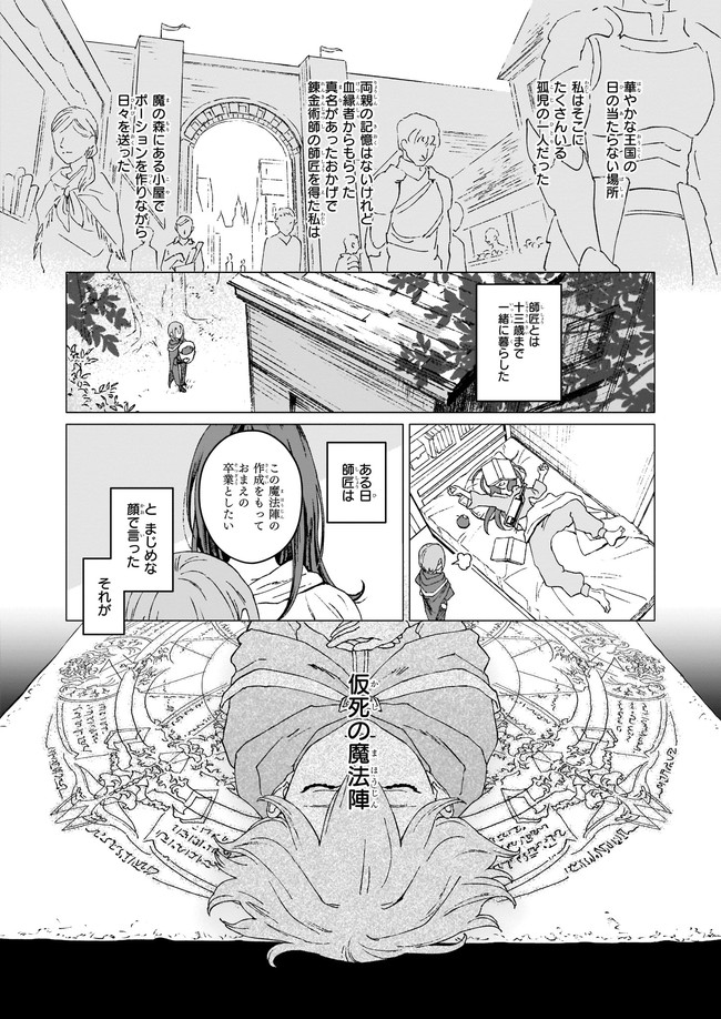 生き残り錬金術師は街で静かに暮らしたい ～輪環の魔法薬～ 第1話 - Page 9