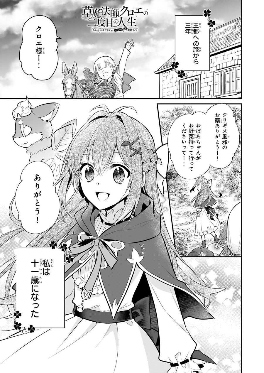 草魔法師クロエの二度目の人生 自由になって子ドラゴンとレベルMAX薬師ライフ 第14話 - Page 1