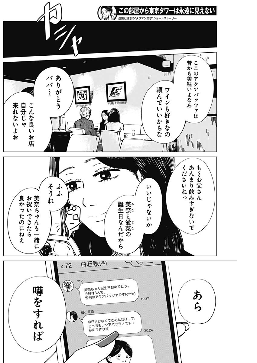 この部屋から東京タワーは永遠に見えない 第3話 - Page 2