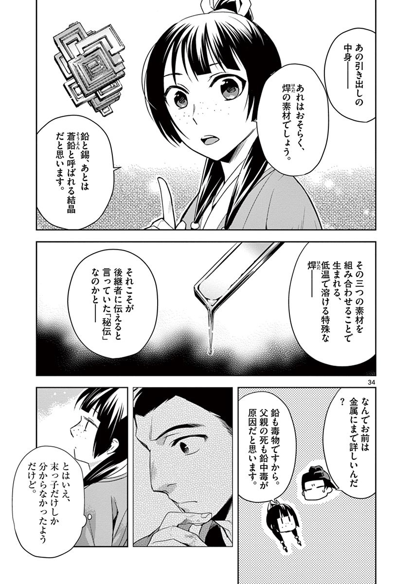 薬屋のひとりごと～猫猫の後宮謎解き手帳～ The Apothecarys Monologue (KURATA Minoji) 第19話 - Page 35