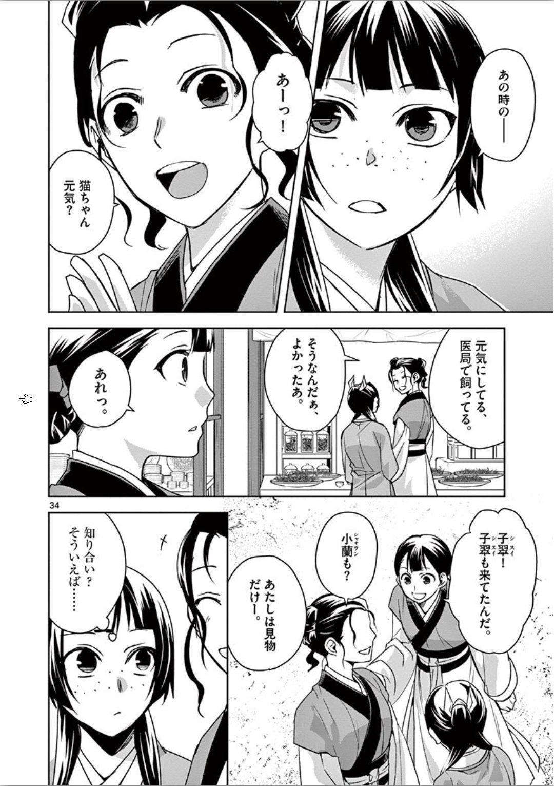 薬屋のひとりごと～猫猫の後宮謎解き手帳～ The Apothecarys Monologue (KURATA Minoji) 第32話 - Page 34