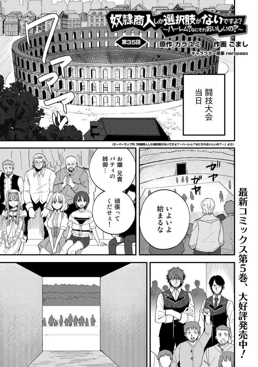 奴隷商人しか選択肢がないですよ?～ハーレム?なにそれおいしいの?～ 第35話 - Page 1