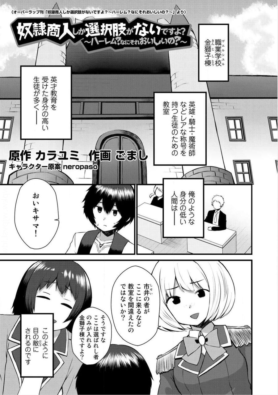 奴隷商人しか選択肢がないですよ?～ハーレム?なにそれおいしいの?～ 第2話 - Page 2