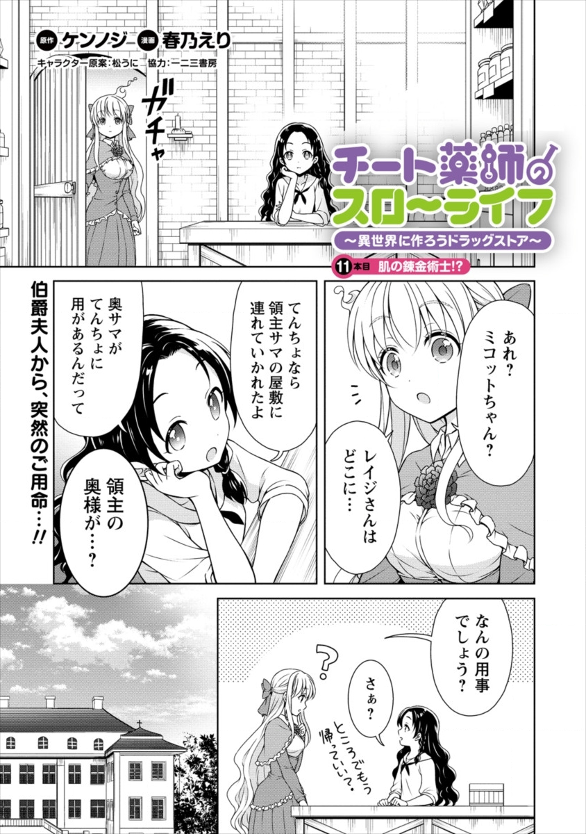 チート薬師のスローライフ 異世界に作ろうドラッグストア 第11話 - Page 1