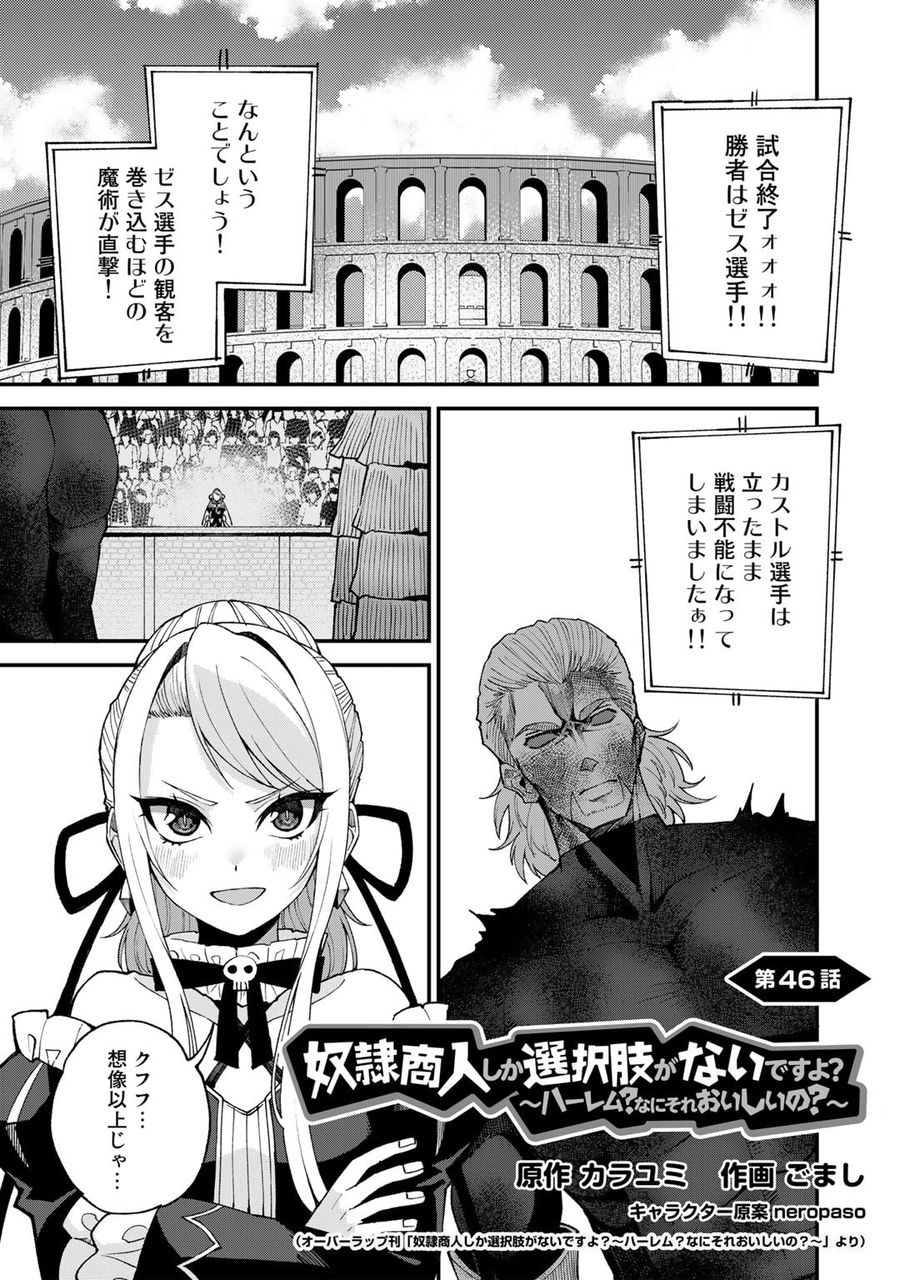 奴隷商人しか選択肢がないですよ?～ハーレム?なにそれおいしいの?～ 第46話 - Page 1