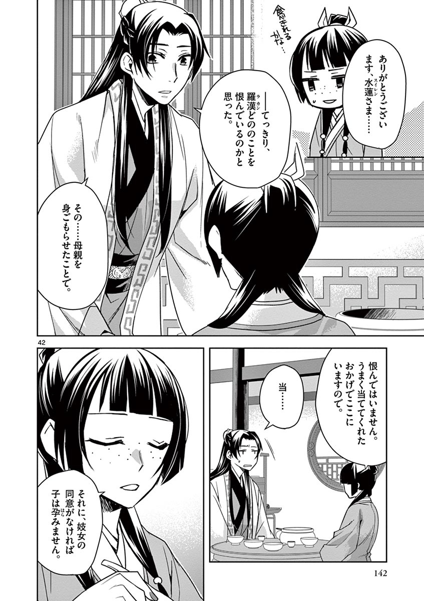 薬屋のひとりごと～猫猫の後宮謎解き手帳～ The Apothecarys Monologue (KURATA Minoji) 第29話 - Page 42