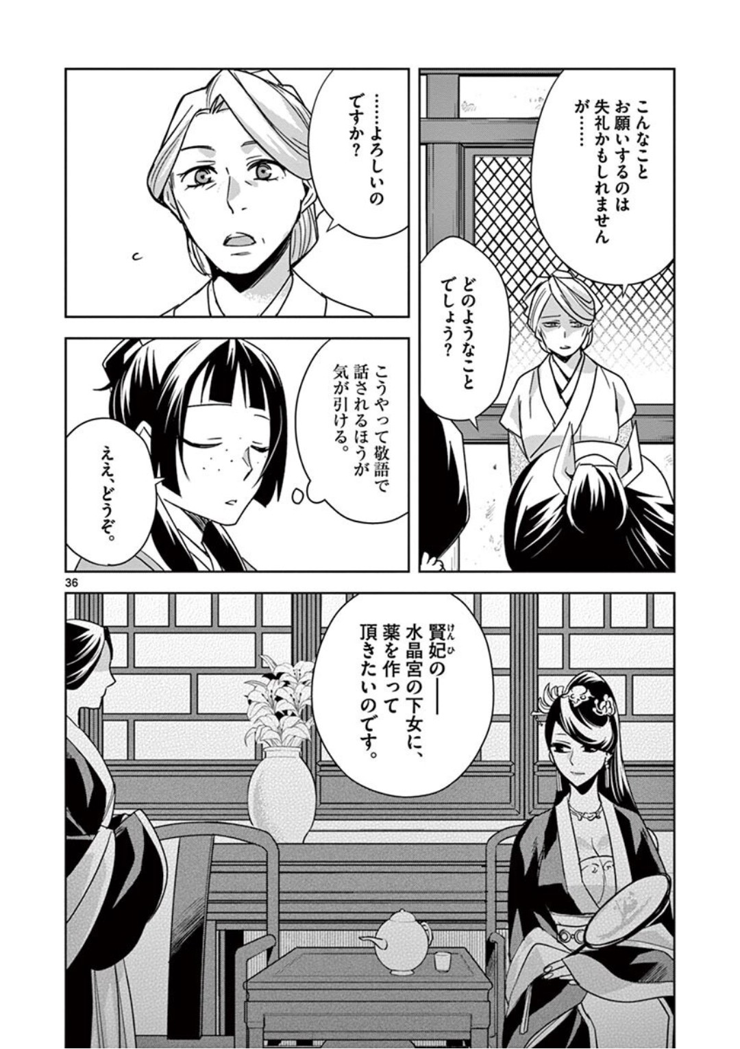 薬屋のひとりごと～猫猫の後宮謎解き手帳～ The Apothecarys Monologue (KURATA Minoji) 第39話 - Page 36