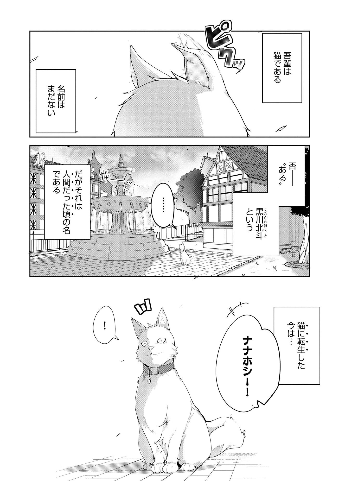 猫に転生したけど、暇なのでゲーマー女子と一緒にＶＲＭＭＯをする 第1.1話 - Page 2